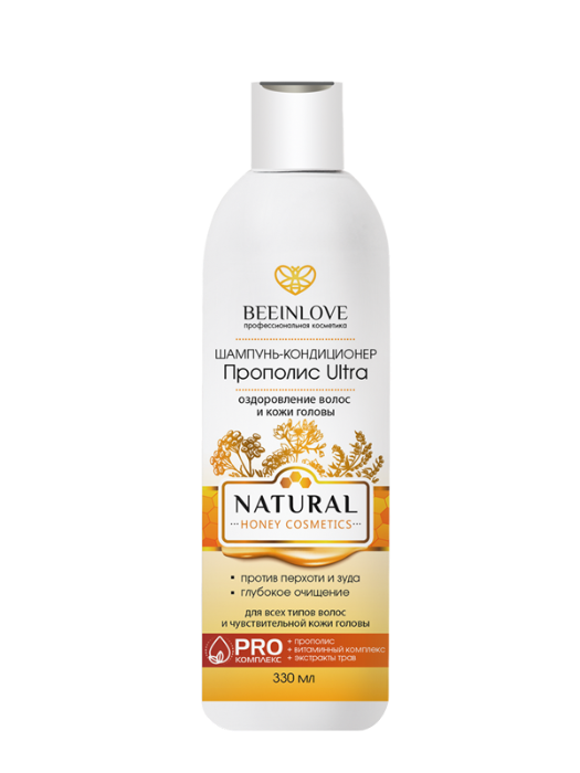 Шампунь-кондиционер ПРОПОЛИС Ultra (оздоровление волос и кожи головы) NATURAL HONEY COSMETICS