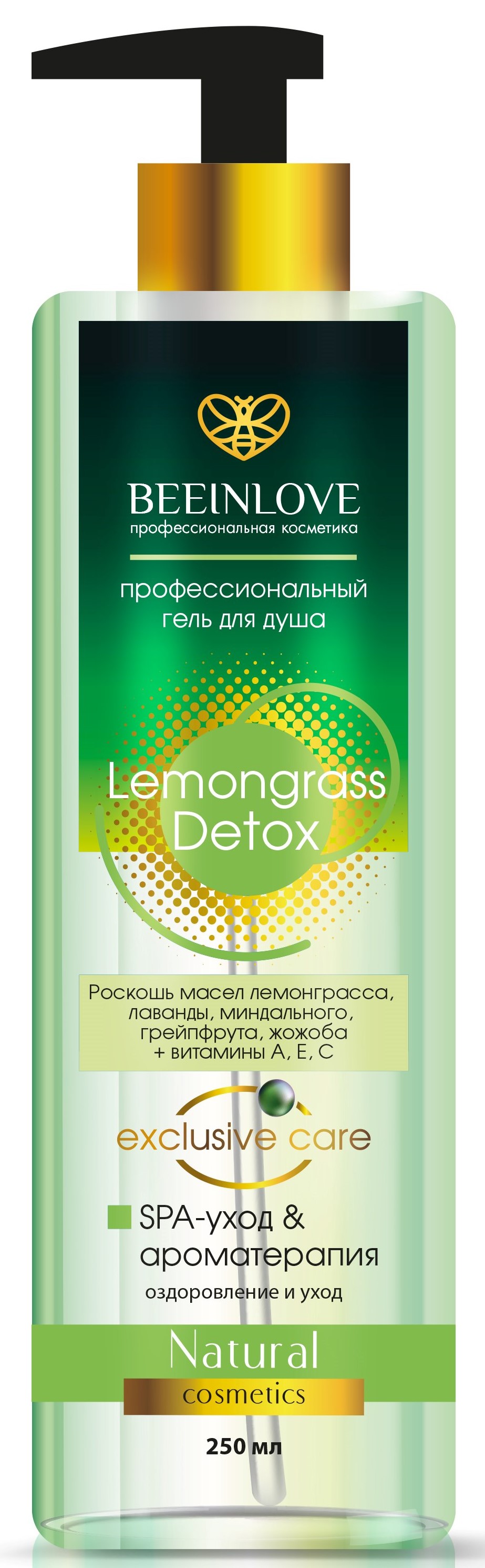 Профессиональный Гель для душа Lemongrass detox
